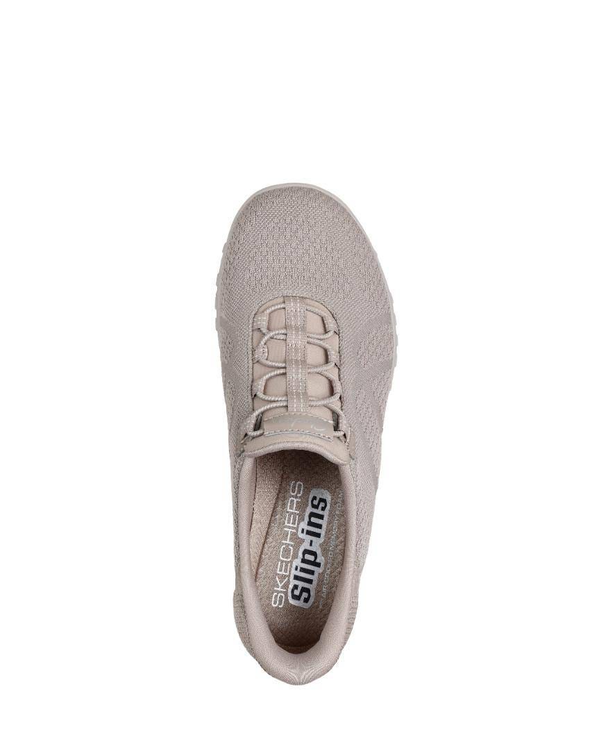 Skechers Slip-Ins: Breathe-Easy - Knitty Waves - TAUPE slider