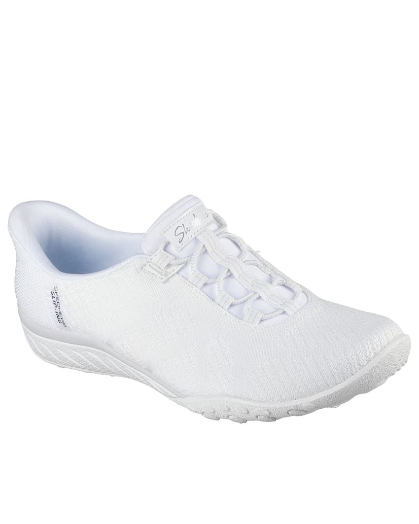 Skechers Slip-Ins: Breathe-Easy - Knitty Waves - WHITE KNIT slider