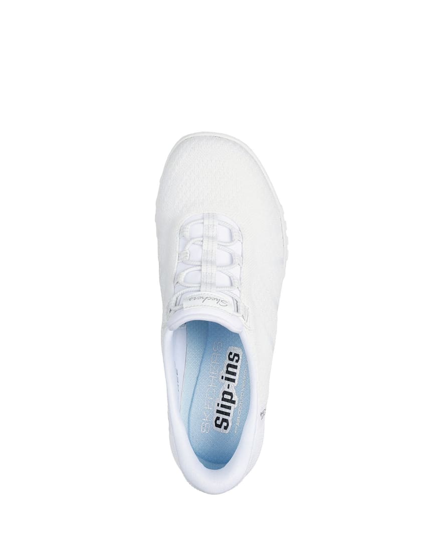 Skechers Slip-Ins: Breathe-Easy - Knitty Waves - WHITE KNIT slider