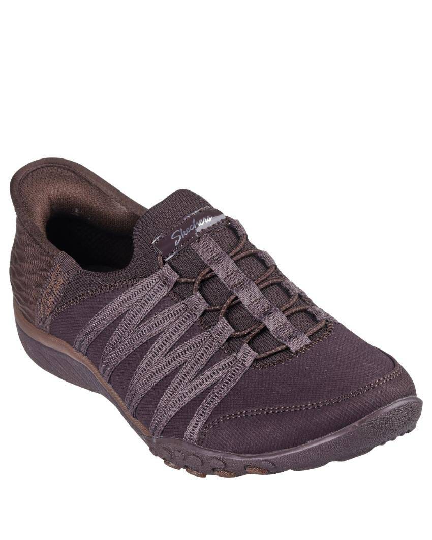 Skechers Slip-Ins: Breathe-Easy - Roll With Me Relaxed Fit - DARK CHOCOLATE slider