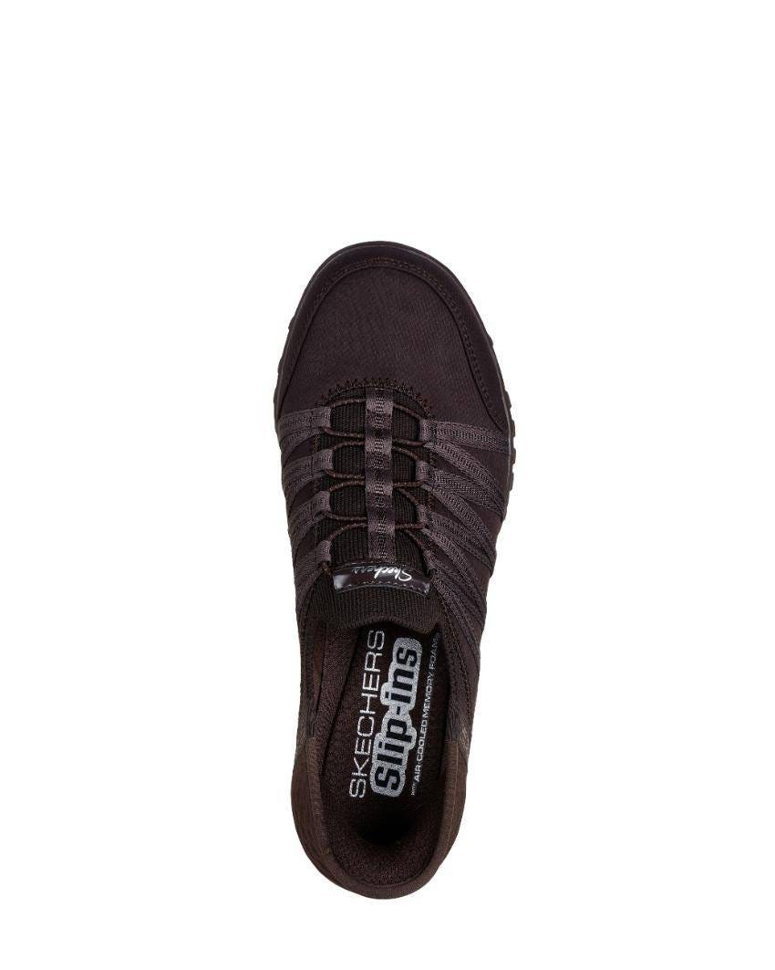 Skechers Slip-Ins: Breathe-Easy - Roll With Me Relaxed Fit - DARK CHOCOLATE slider