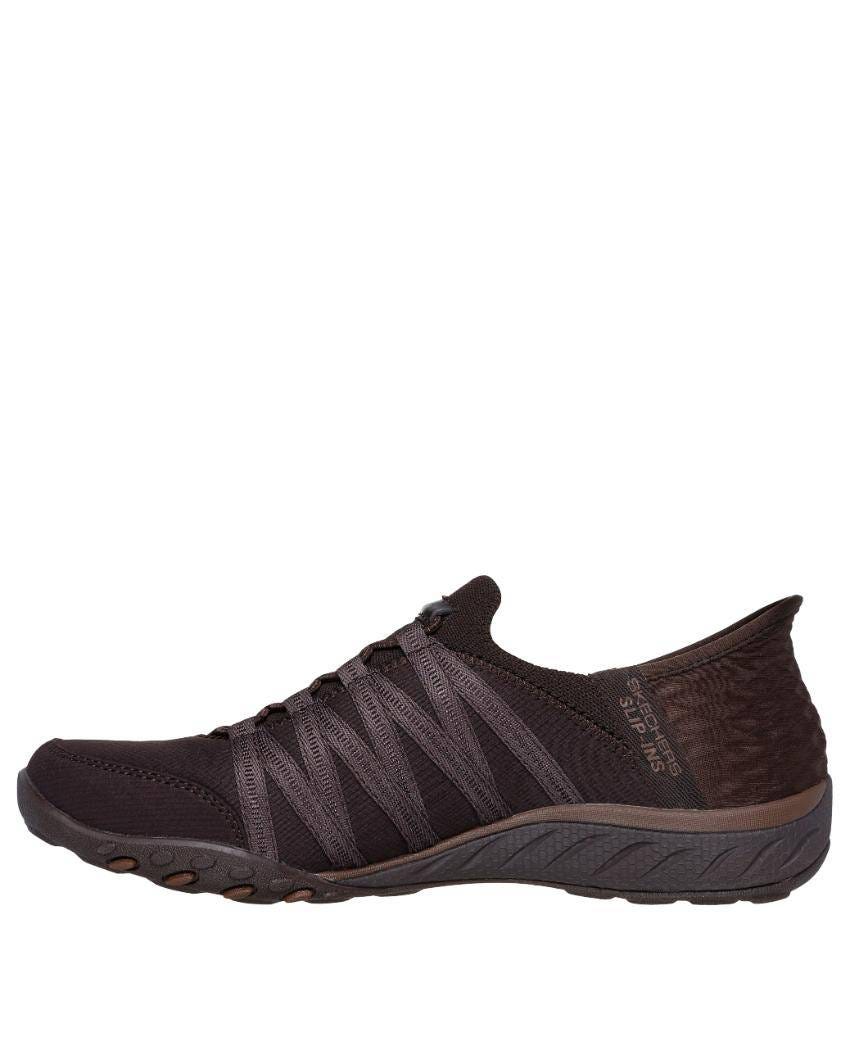 Skechers Slip-Ins: Breathe-Easy - Roll With Me Relaxed Fit - DARK CHOCOLATE slider