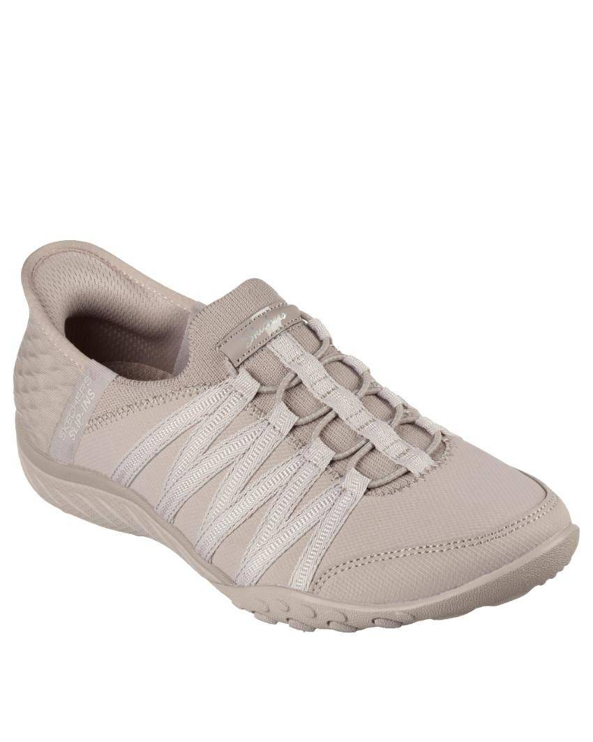 Skechers Slip-Ins: Breathe-Easy - Roll-With-Me Wide Fit - TAUPE slider