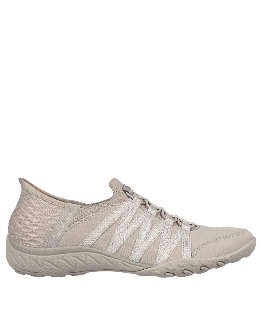 Skechers Slip-Ins: Breathe-Easy - Roll-With-Me Wide Fit - TAUPE slider