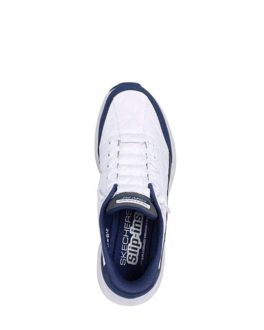 Skechers Slip-Ins: Contour Foam - Cozy Fit - WHITE/NAVY slider