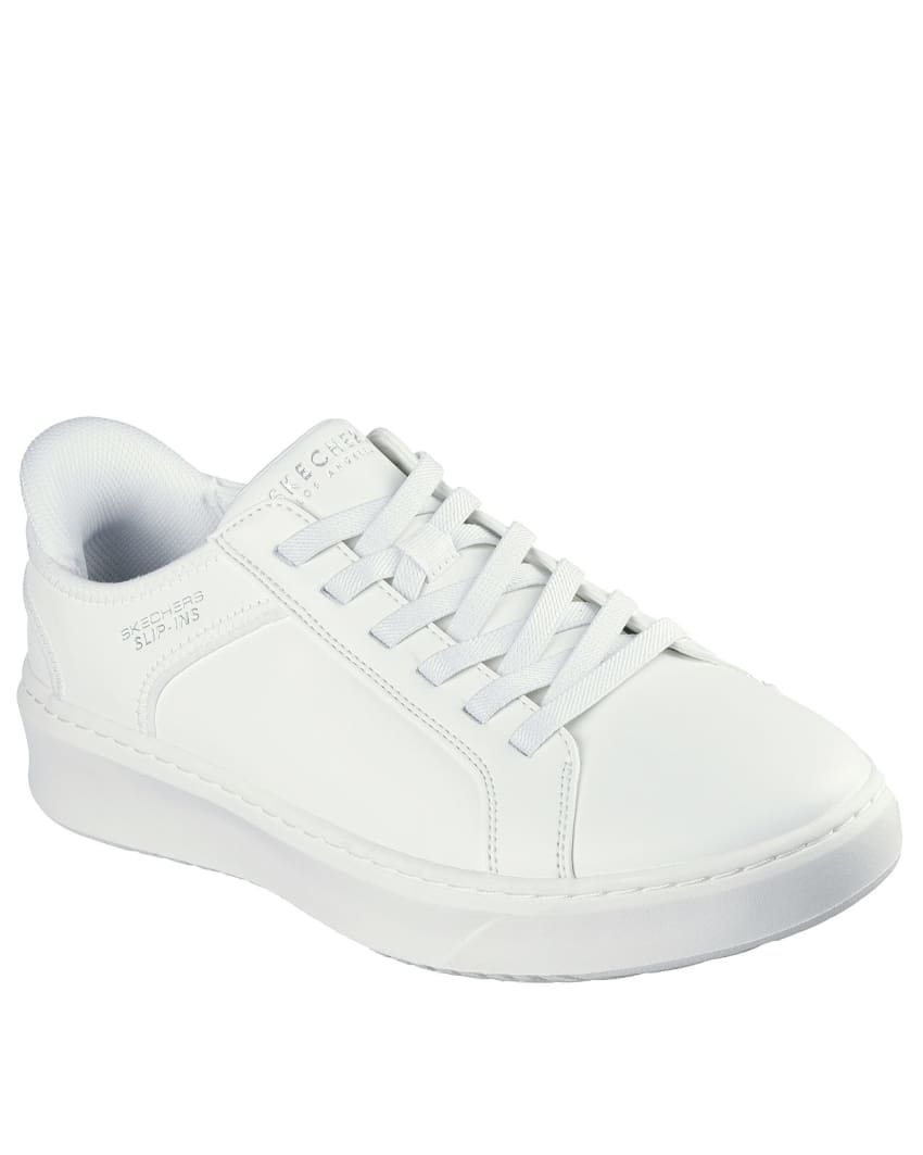 Skechers Slip-Ins: Court Break - Double Vented Wide Fit - WHITE