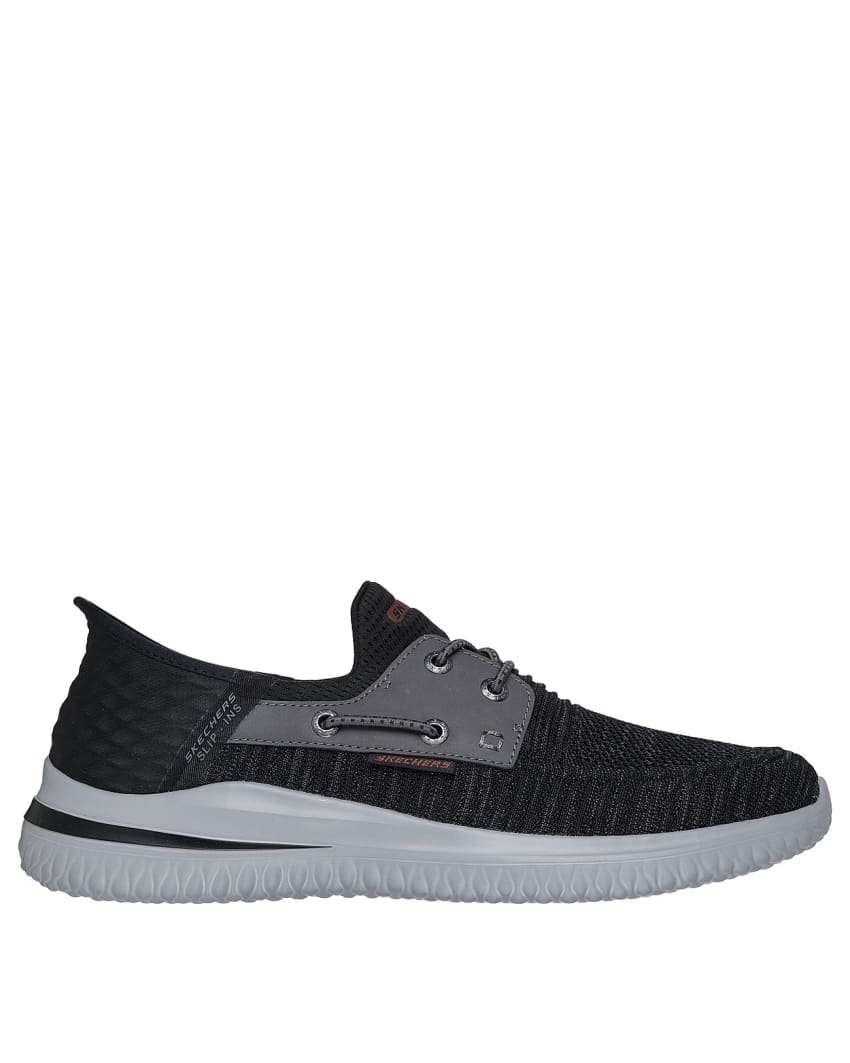 Skechers Slip-Ins: Delson 3.0 - Roth Wide Fit - BLACK/GREY slider