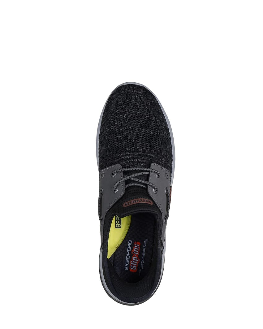 Skechers Slip-Ins: Delson 3.0 - Roth Wide Fit - BLACK/GREY slider