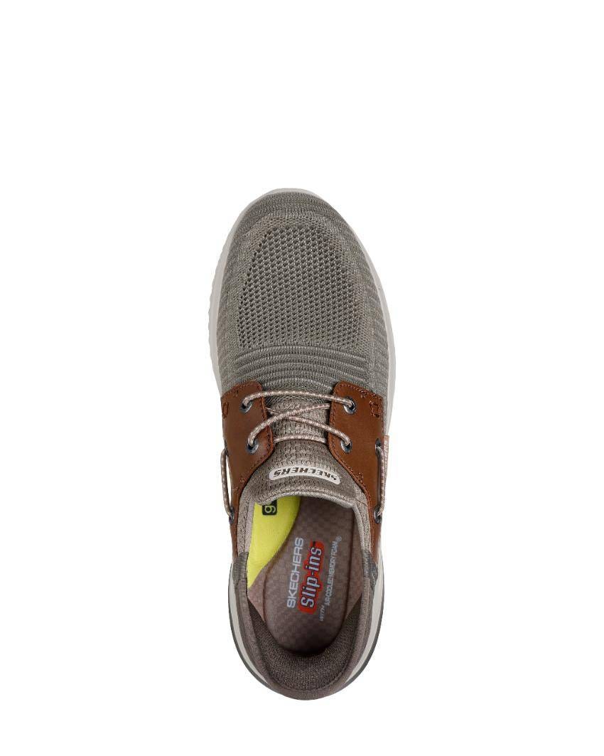 Skechers Slip-Ins: Delson 3.0 - Roth Wide Fit - TAUPE BROWN slider