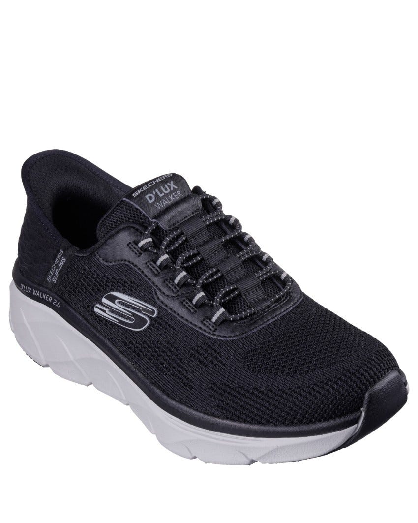 Skechers Slip-Ins: D'Lux Walker 2.0 - Rezinate - BLACK/GREY slider