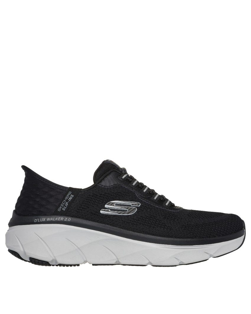 Skechers Slip-Ins: D'Lux Walker 2.0 - Rezinate - BLACK/GREY slider