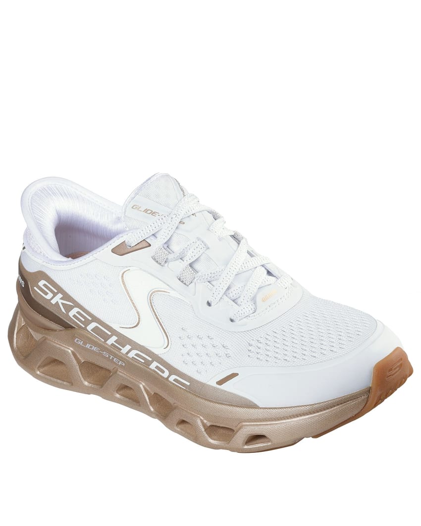 Skechers Slip-Ins: Glide-Step Altus - Starlight Shine - WHITE/GOLD