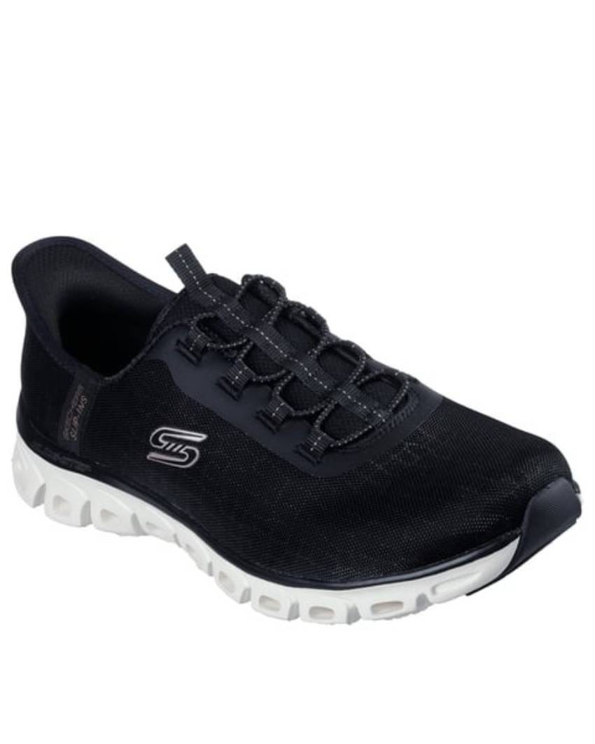 Skechers Slip-Ins: Glide - Step Wide Fit - BLACK/ROSE GOLD