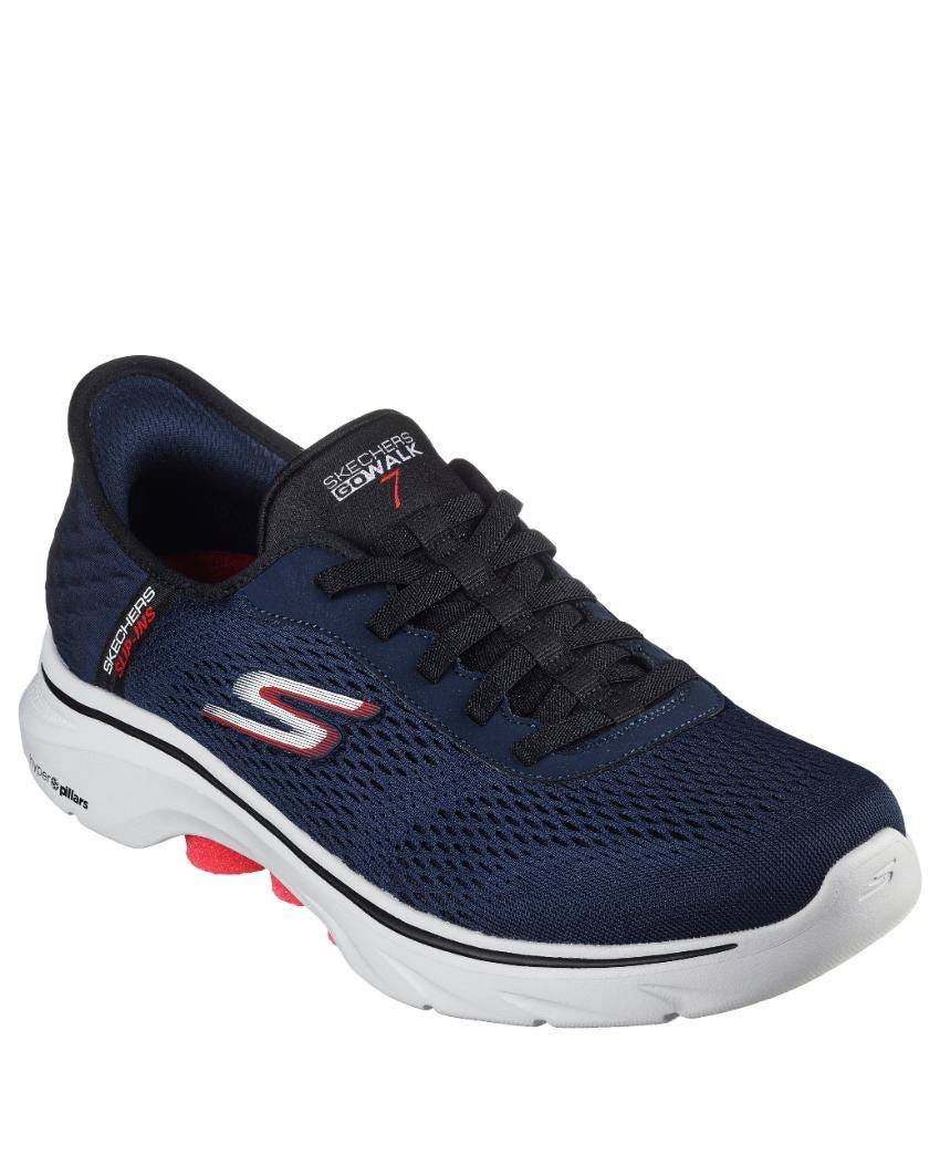 Skechers Slip-Ins: GO Walk 7 - Easy On 2 Extra Wide Fit - NAVY RED