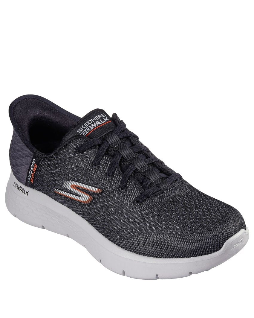 Skechers Slip-Ins: GO Walk Flex - New World - BLACK/ORANGE slider