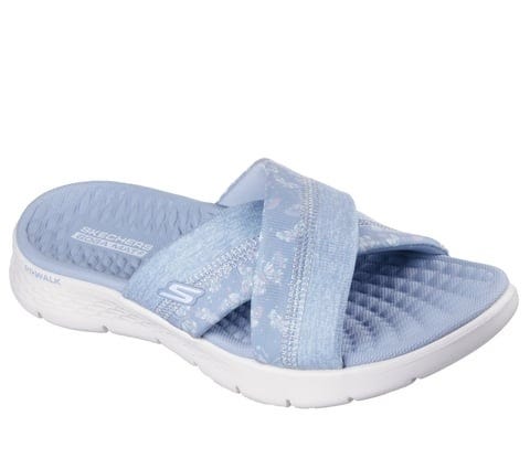 Skechers Slip-Ins: GO Walk Flex Sandal - Glimmer - TAUPE/SILVER slider