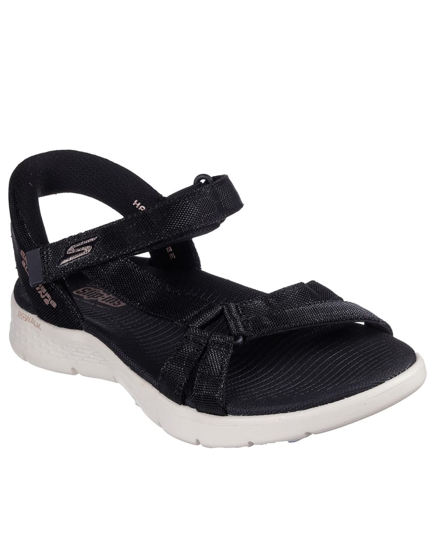 Skechers Slip-Ins: GO Walk Flex Sandal - Sssophia - BLACK/ROSE GOLD slider