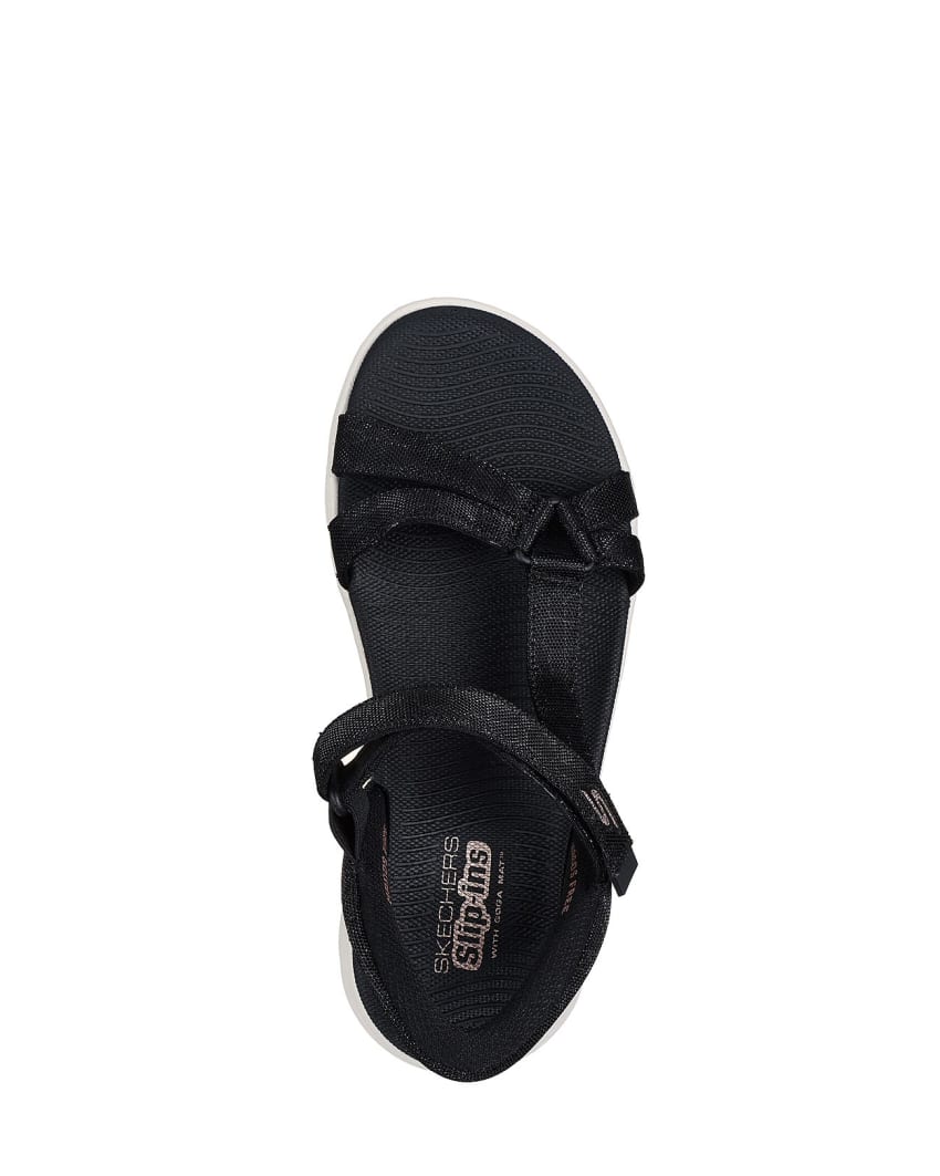 Skechers Slip-Ins: GO Walk Flex Sandal - Sssophia - BLACK/ROSE GOLD slider