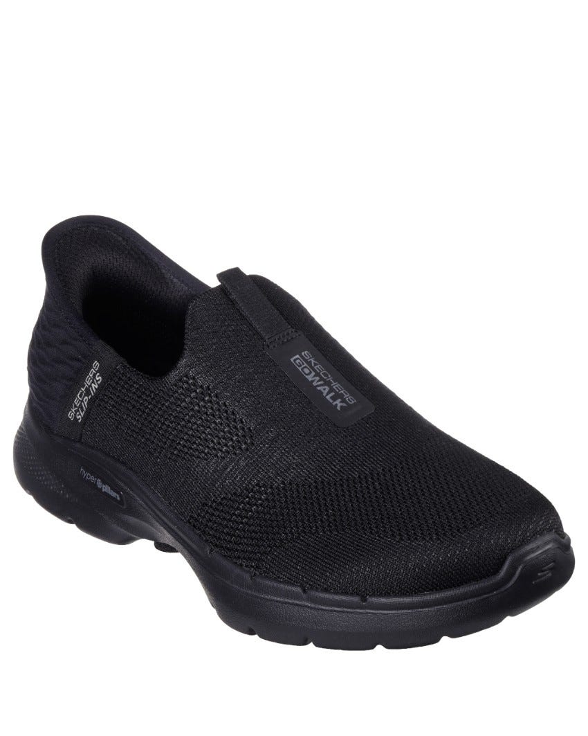 Skechers Slip-Ins: GOwalk 6 - Fabulous View - BLACK/BLACK slider
