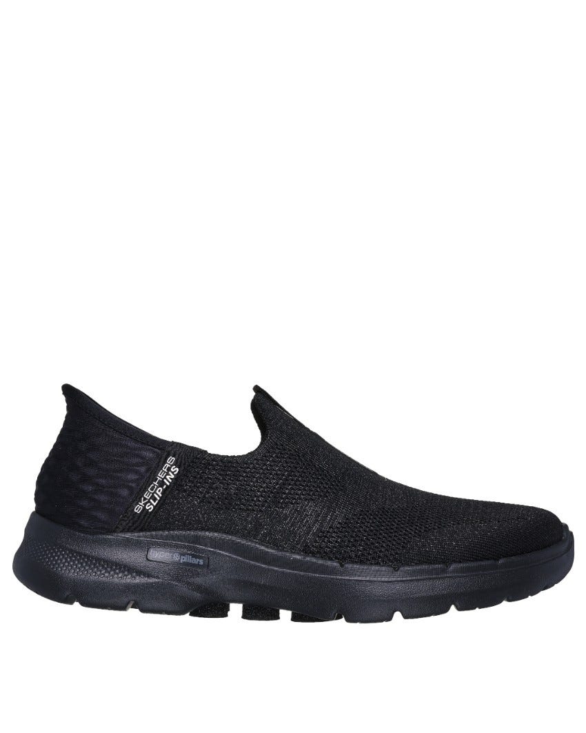 Skechers Slip-Ins: GOwalk 6 - Fabulous View - BLACK/BLACK slider