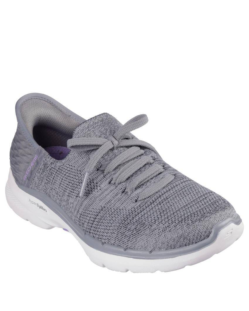 Skechers Slip-Ins: GOwalk 6 - Lovely Day - GREY/LAVENDER slider