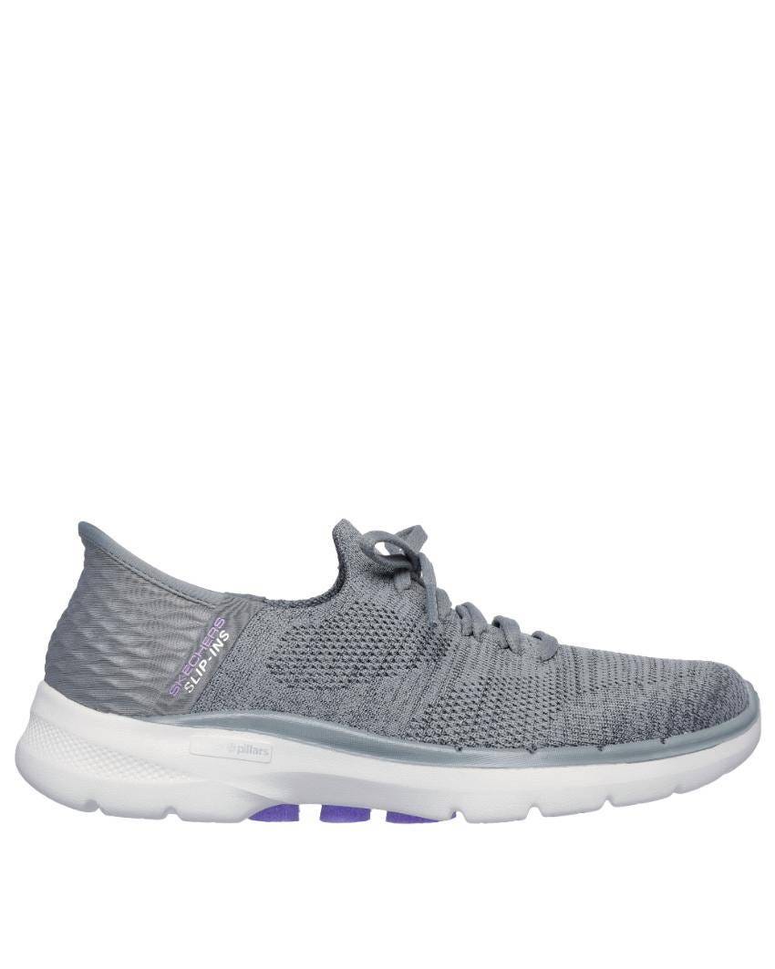 Skechers Slip-Ins: GOwalk 6 - Lovely Day - GREY/LAVENDER slider