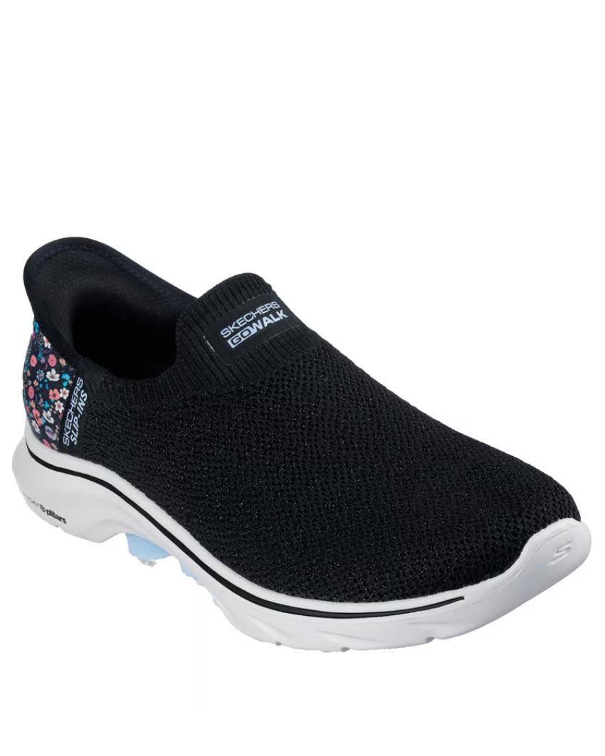 Skechers Slip-Ins: GO Walk 7 - BLACK/LIGHT BLUE slider
