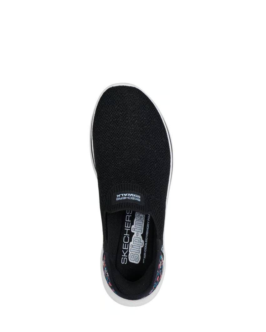 Skechers Slip-Ins: GO Walk 7 - BLACK/LIGHT BLUE slider