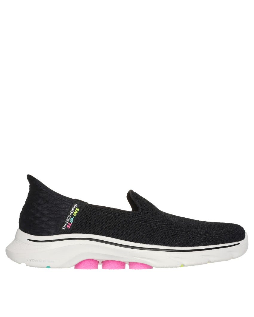 Skechers Slip-Ins: GOwalk 7 - Daley - BLACK/HOT PINK slider