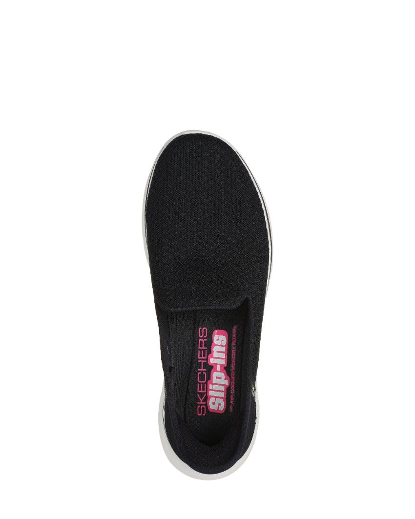 Skechers Slip-Ins: GOwalk 7 - Daley - BLACK/HOT PINK slider