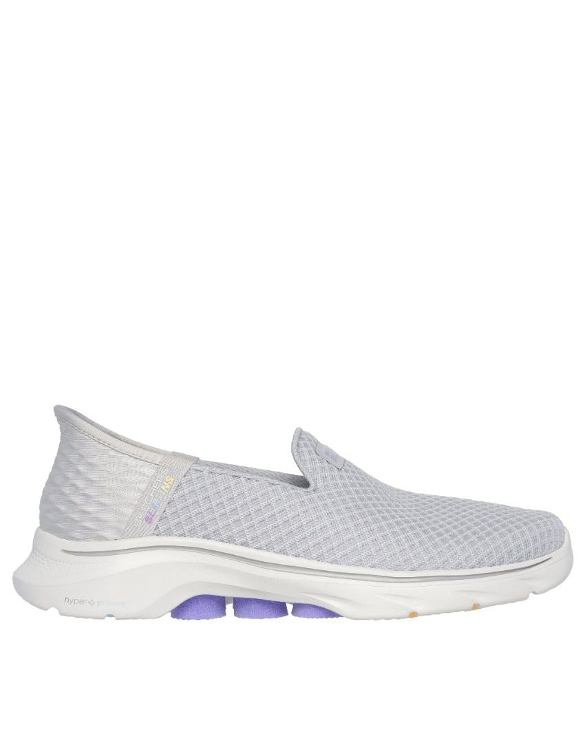 Skechers Slip-Ins: GOwalk 7 - Daley - GREY/LAVENDER slider