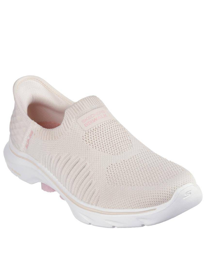 Skechers Slip-Ins: GOwalk 7 - Dayla - NATURAL/PINK slider