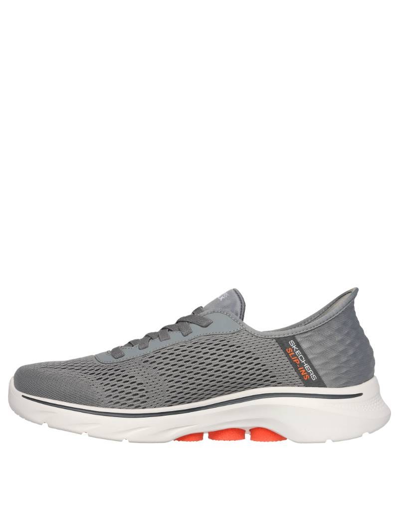 Skechers Slip-Ins: GOwalk 7 - Free Hand 2 - GREY/ORANGE slider