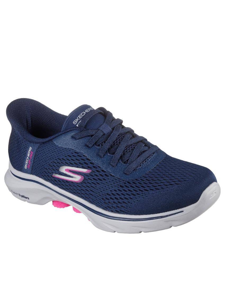 Skechers Slip-Ins: GOwalk 7 - Jane - NAVY/PINK slider