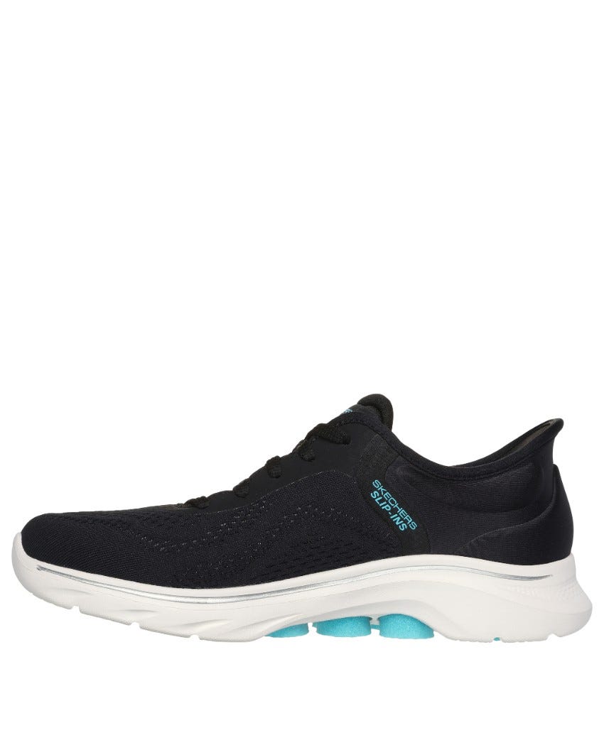 Skechers Slip-Ins: GOwalk 7 - Valin - BLACK/AQUA slider