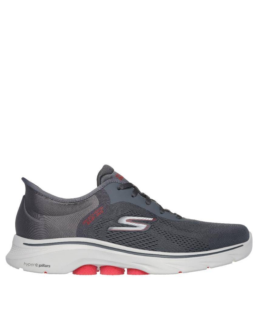 Skechers Slip-Ins: GOwalk 7 - Valin - CHARCOAL/RED slider