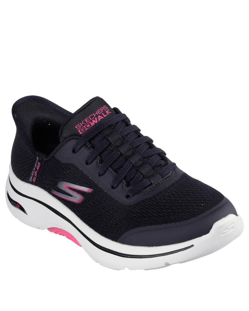 Skechers Slip-Ins: GOwalk Arch Fit 2.0 - BLACK HOT PINK slider