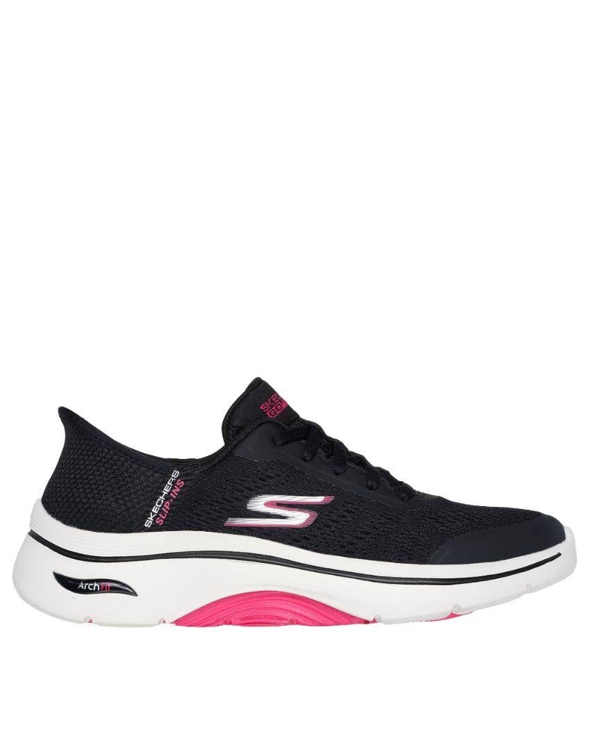 Skechers Slip-Ins: GOwalk Arch Fit 2.0 - BLACK HOT PINK slider