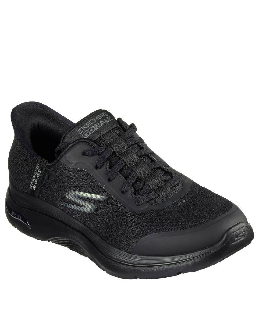 Skechers Slip-Ins: GOwalk Arch Fit 2.0 - Simplicity 2.0 Extra Wide Fit - BLACK slider