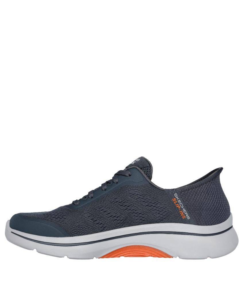 Skechers Slip-Ins: GOwalk Arch Fit 2.0 - Simplicity 2.0 Extra Wide Fit - CHARCOAL/ORANGE slider