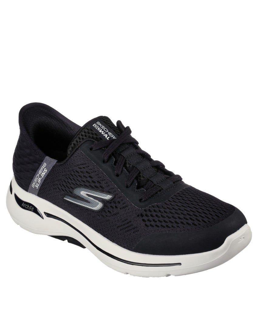 Skechers Slip-Ins: GOwalk Arch Fit - Simplicity Extra Wide Fit - BLACK slider