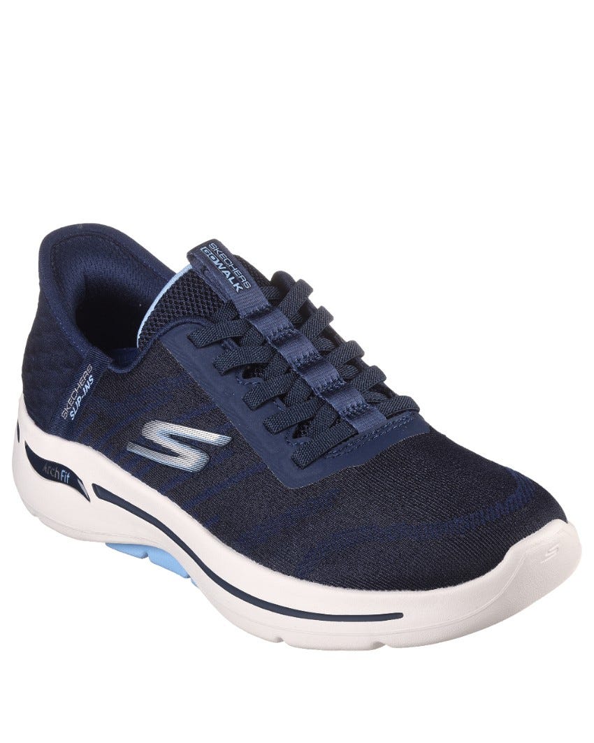 Skechers Slip-Ins: GOwalk Arch Fit - Wavy Sky - NAVY LIGHT BLUE slider