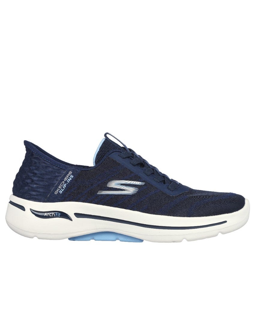 Skechers Slip-Ins: GOwalk Arch Fit - Wavy Sky - NAVY LIGHT BLUE slider