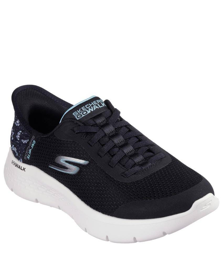 Skechers Slip-Ins: GOwalk Flex - Eva - BLACK/AQUA slider