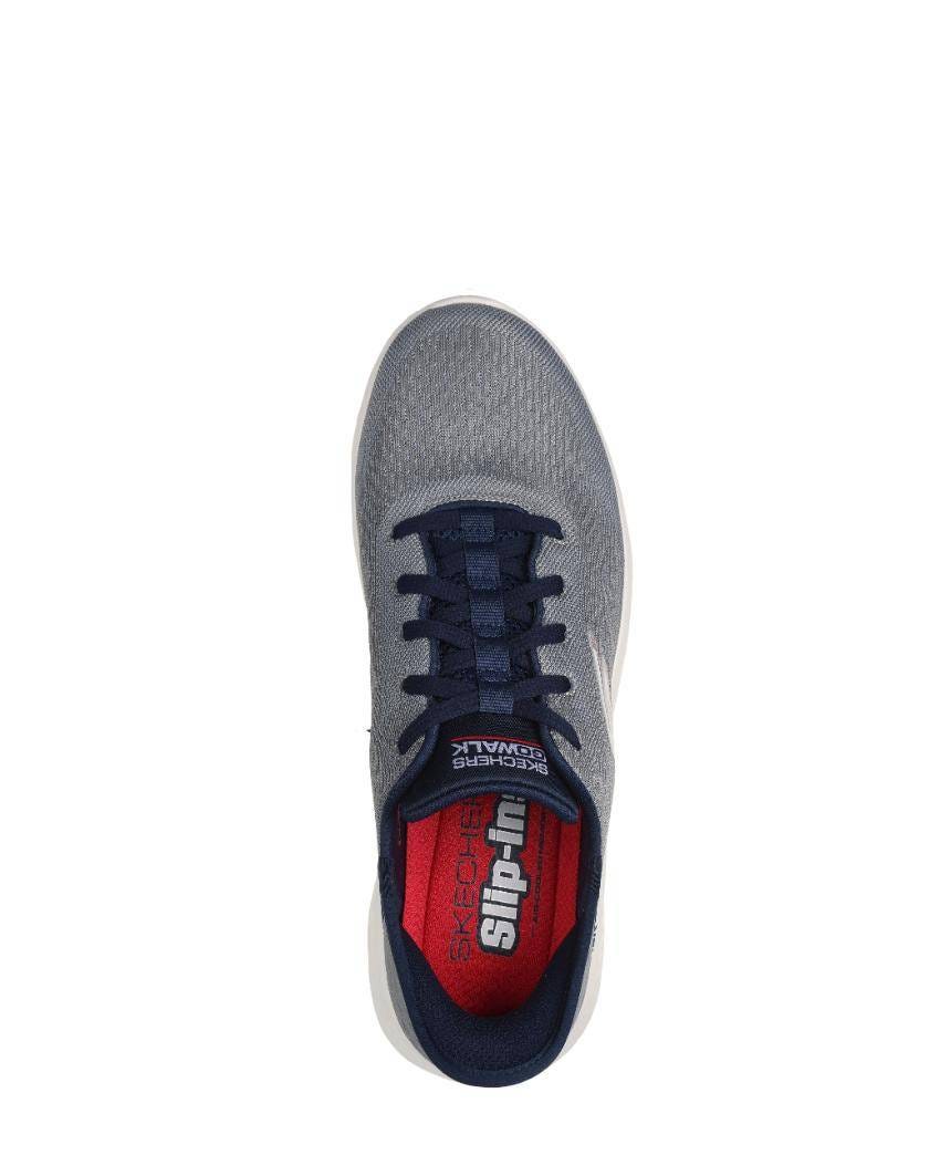 Skechers Slip-Ins: GOwalk Flex - New World Exra Wide Fit - GREY/NAVY slider