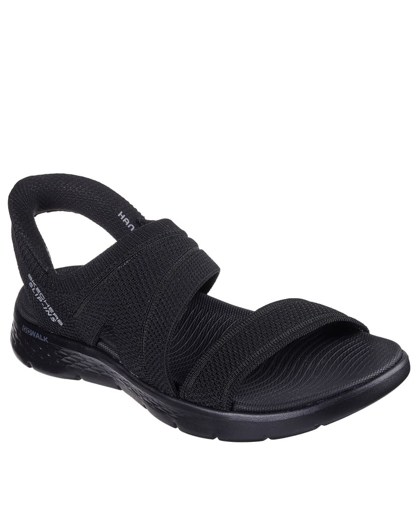 Skechers Slip-Ins: GO Walk Flex Sandal - Enticing - BLACK