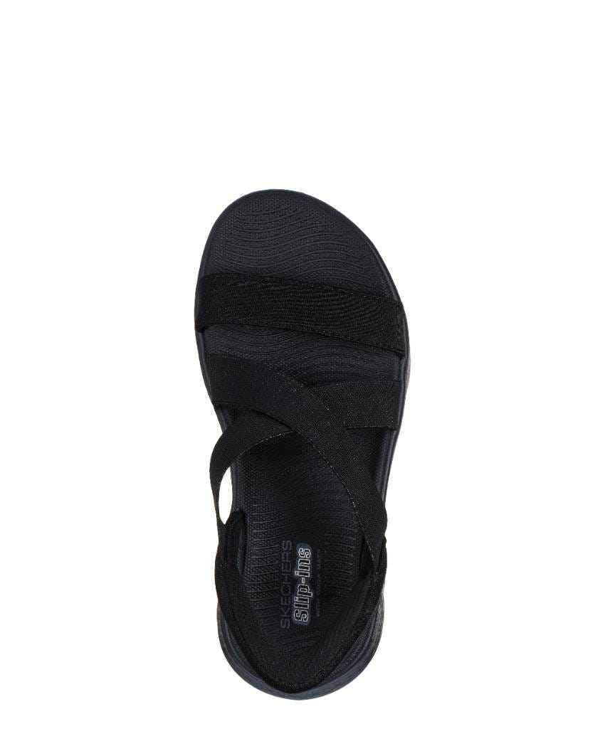 Skechers Slip-Ins: GOwalk Flex Sandal - Glimmer - BLACK/BLACK slider