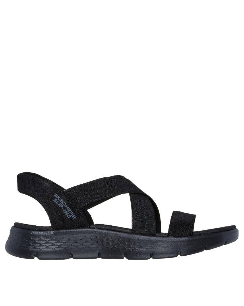 Skechers Slip-Ins: GOwalk Flex Sandal - Glimmer Wide Fit - BLACK/BLACK slider