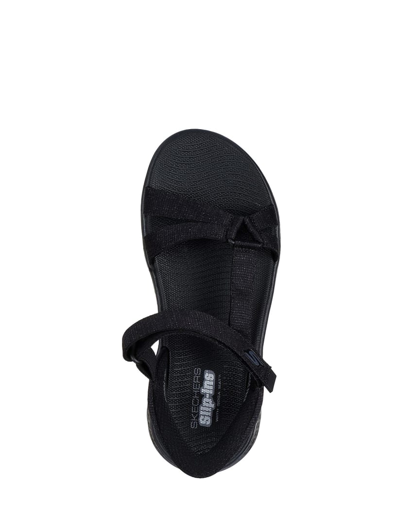Skechers Slip-Ins: GO Walk Flex Sandal - Illuminate Wide Fit - BLACK slider