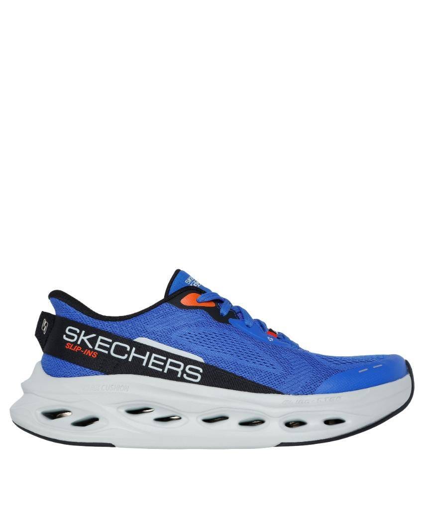 Skechers Slip-Ins: Max Cushioning Glide-Step - Advert - BLUE/ORANGE slider